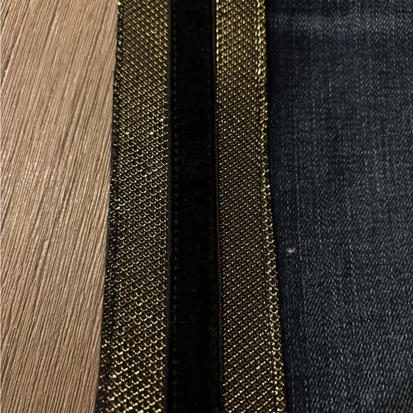 Ramy Brook Wide leg Jean with Gold & Black detailed trim - Picture 4 of 11